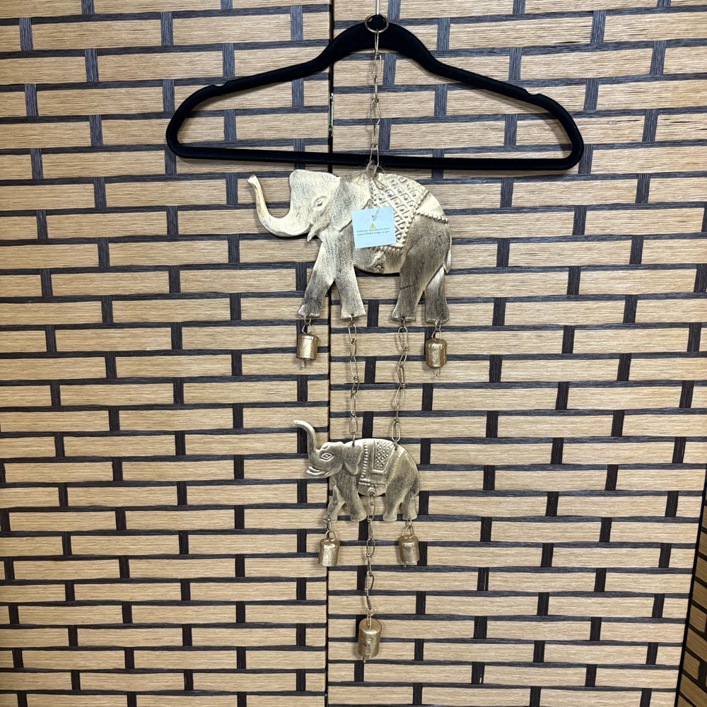 Gold Elephant Boho Wind‎ Chime